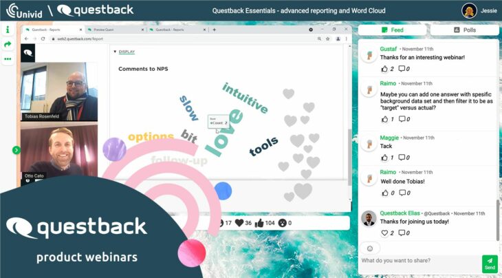 Questback Essentials &#8211; Advanced Reporting Webinar